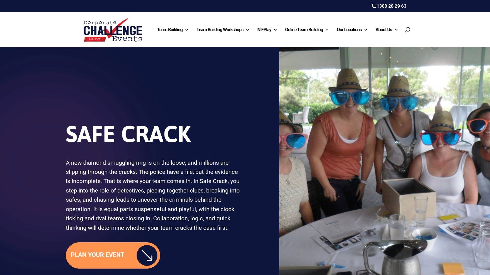 Screenshot from https://www.corporatechallenge.com.au/team-building/safe-crack-0/